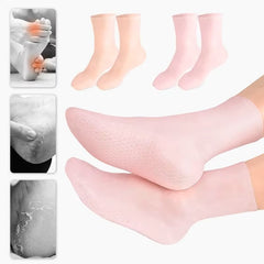 🔥BUY ONE GET ONE FREE 🔥 REPUBLIC DAY OFFER  Silicone Socks Moisturizing Gel Socks Exfoliating and Preventing Dryness Spa Foot Care Tool Cracked Dead Skin Remove Protector